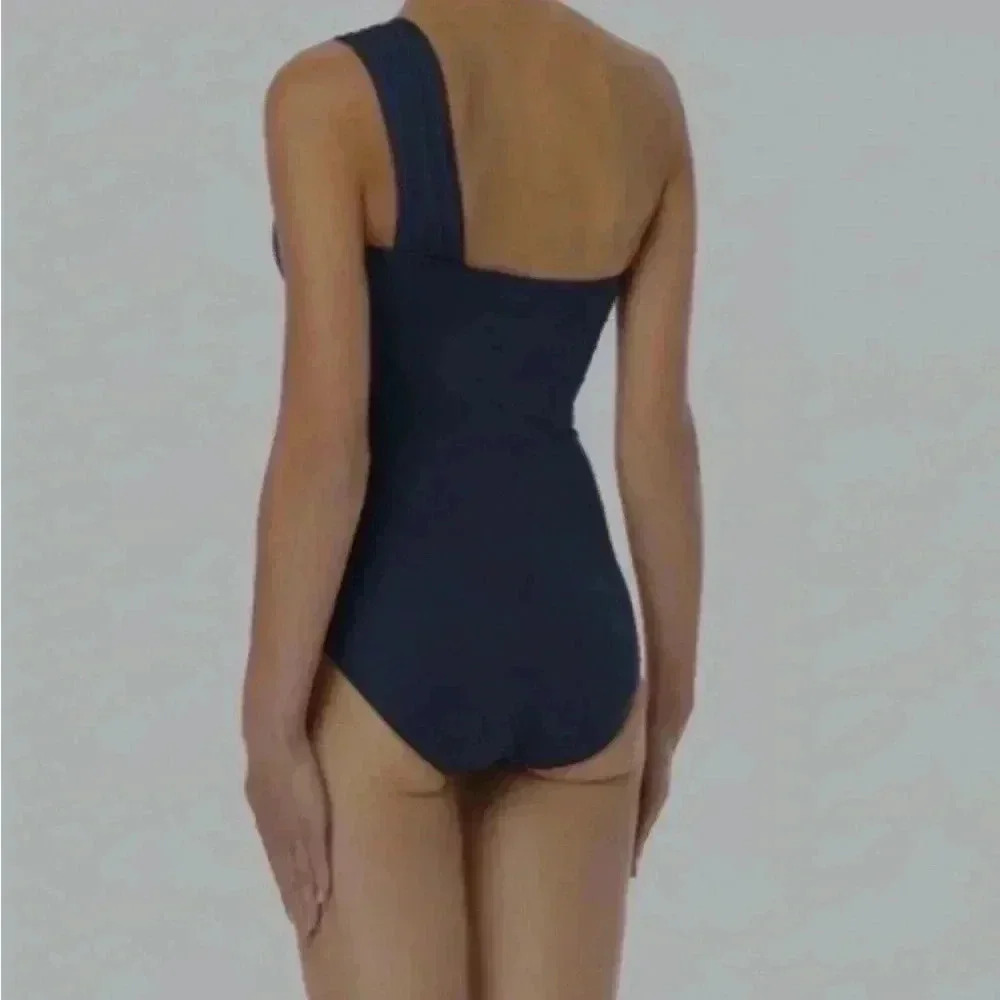 Michael Kohrs one peice one shoulder grey swimsuit - Picture 6 of 6